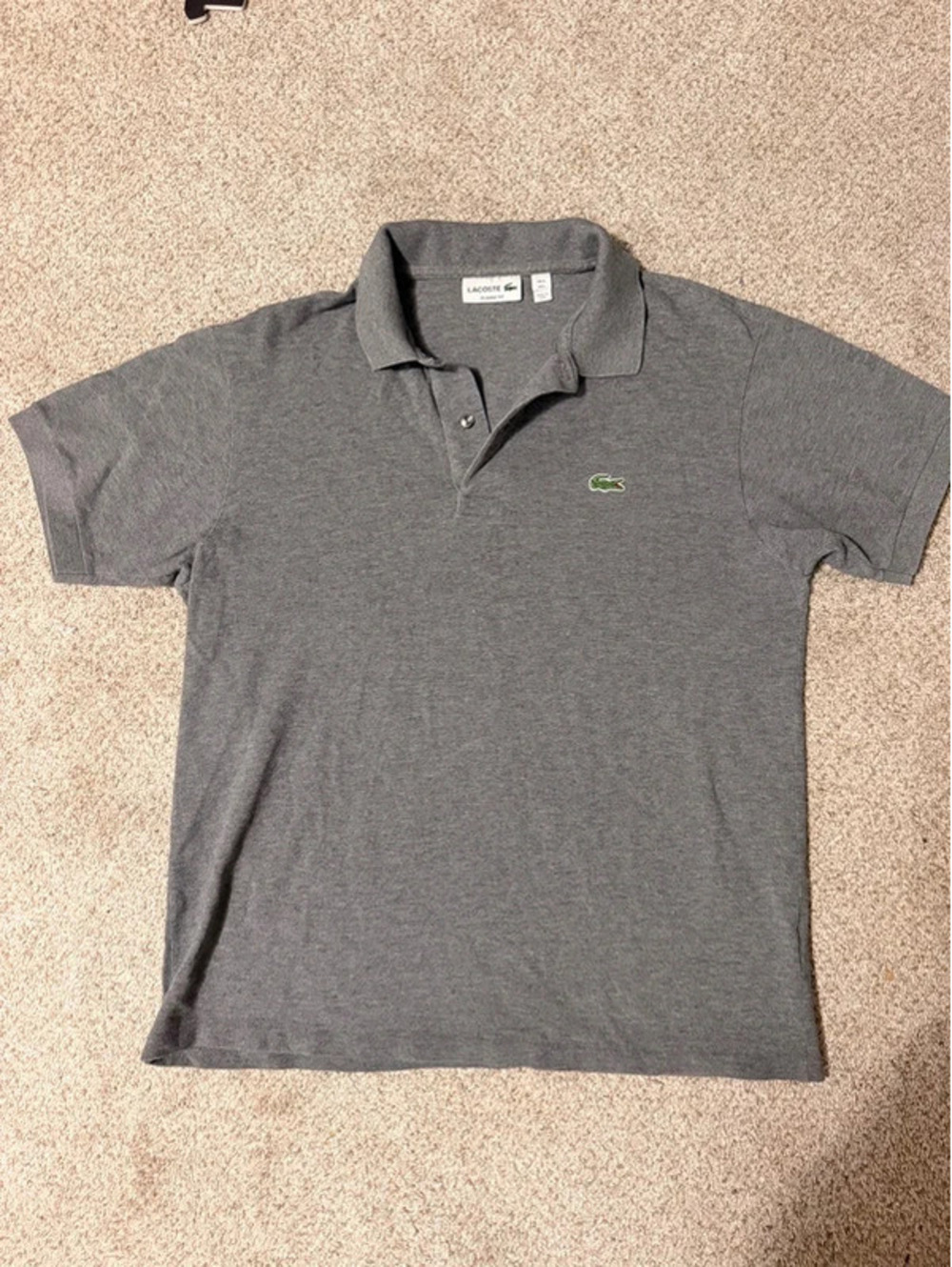 100% cotton gray tshirt polo